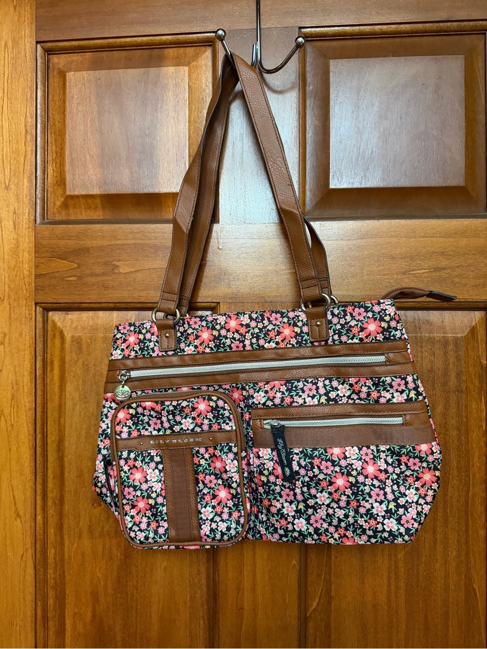 Lily Bloom Della Tote Bag In Wildflower Meadows Shoulder Satchel Floral Print